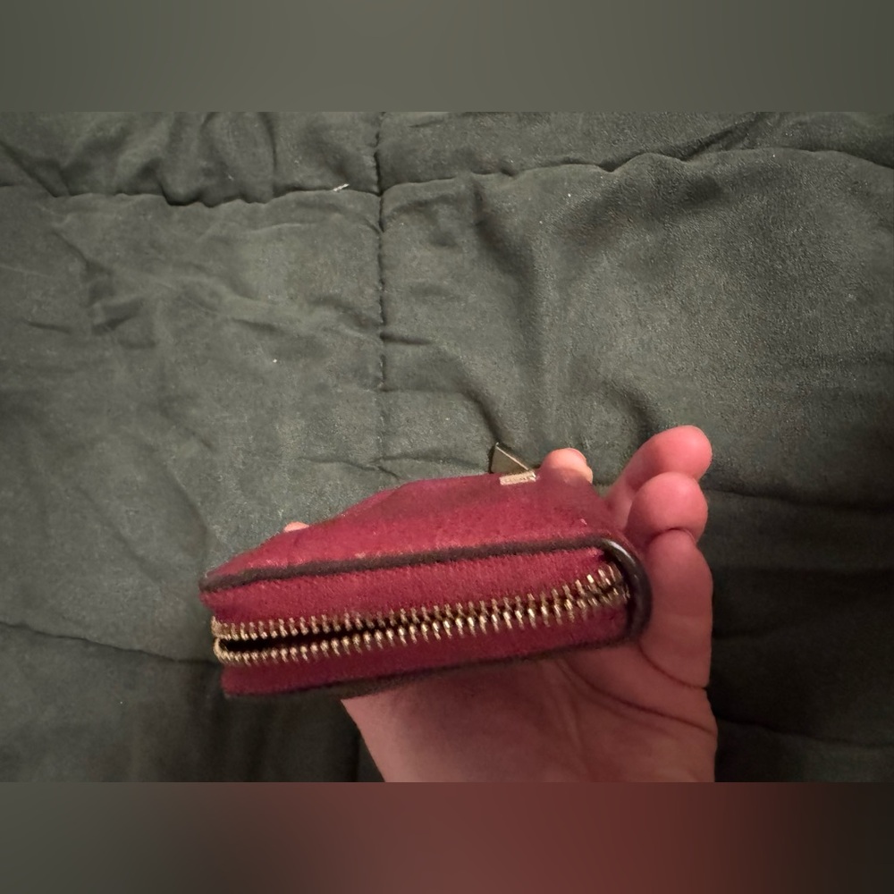 MICHAEL KORS Small Pebbled Leather Wallet burgundy - Picture 7 of 9